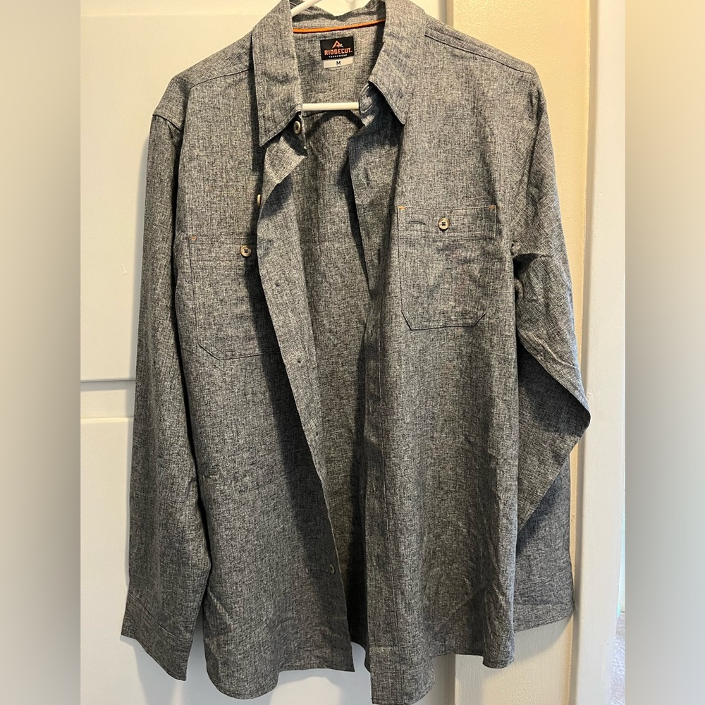 Mens Casual Lightweight Button Up